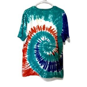 EARTHBOUND Colorful Tie-Dye T-SHIRT COTTON SHORT SLEEVE  Sz XXL